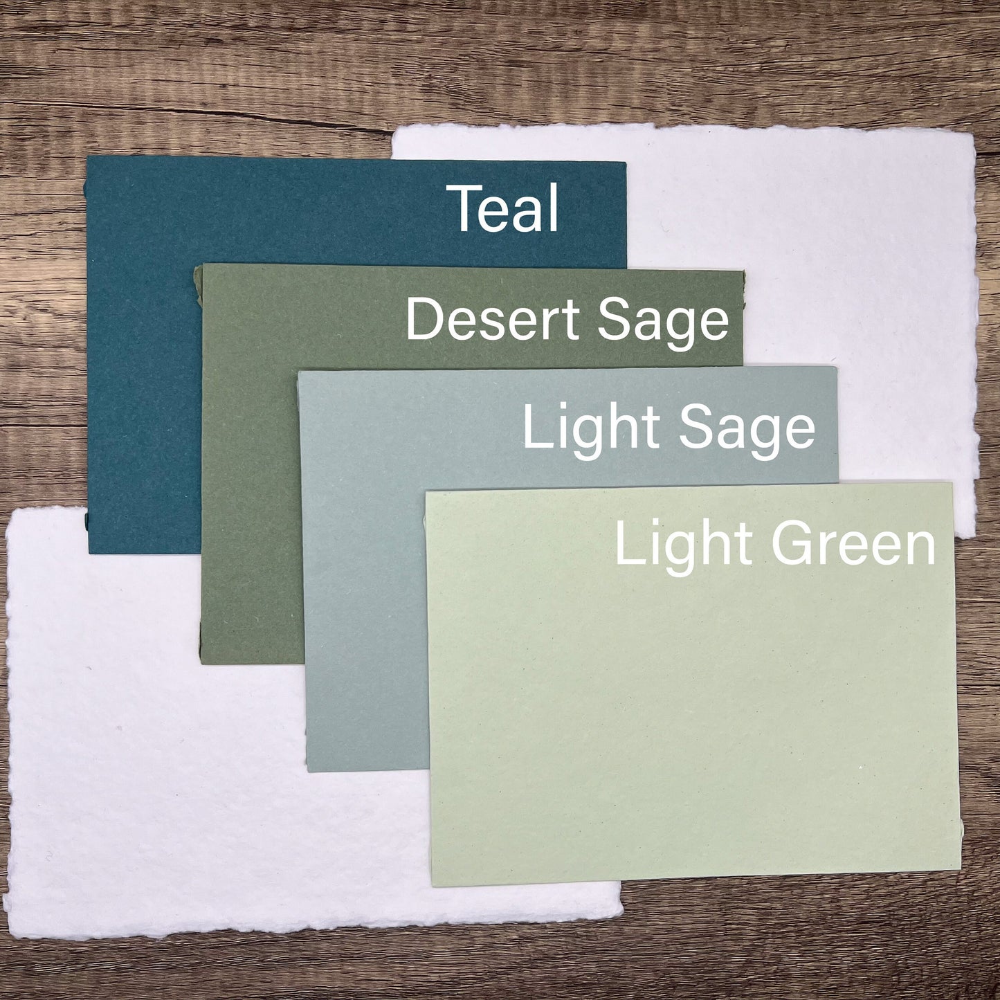 5x7 Handmade Cotton Envelopes, Set of 10 - Premium Envelopes for Stationery, Weddings, Invitations, Save-the-Dates, RSVPs, and more