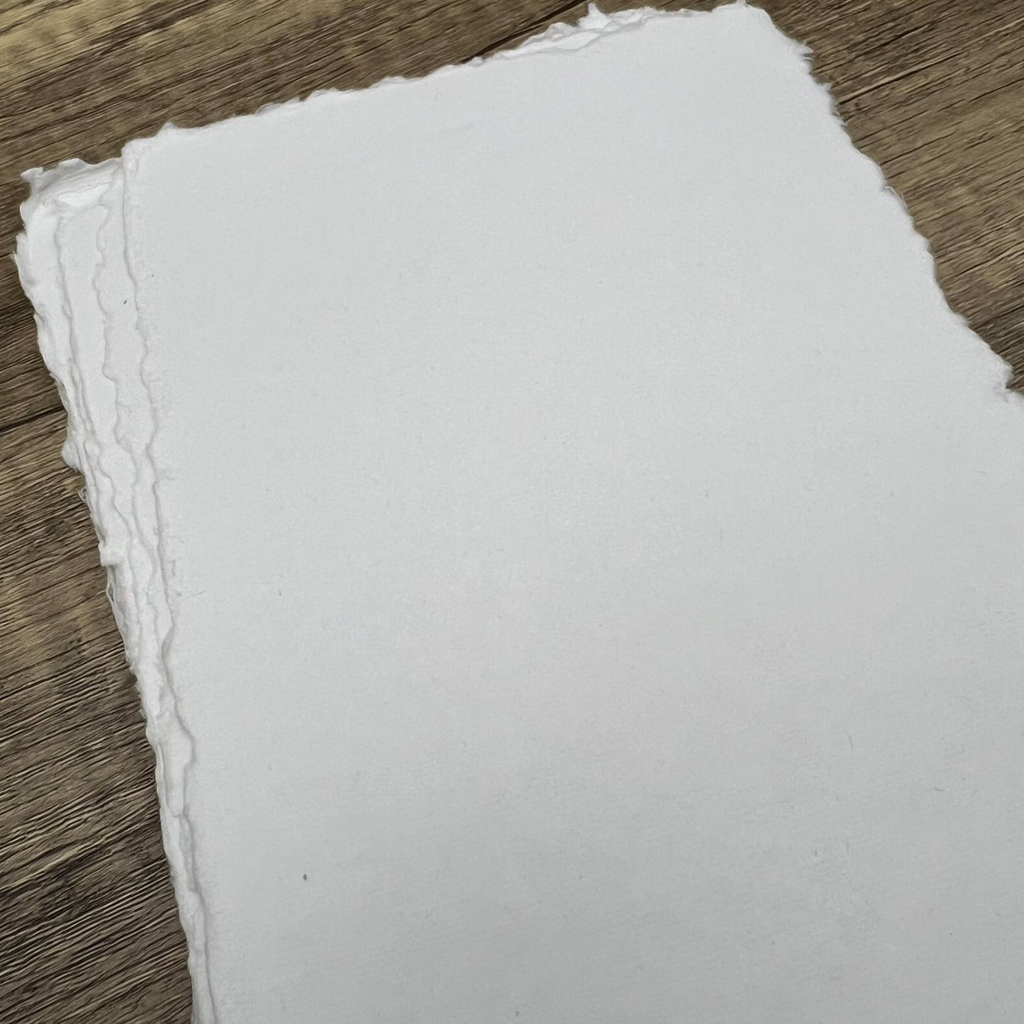 10 Limited Edition Handmade Cotton Parchment Sheets | Deckle Edge Paper for Stationery, Art, and Calligraphy | Cotton Rag | Weddings