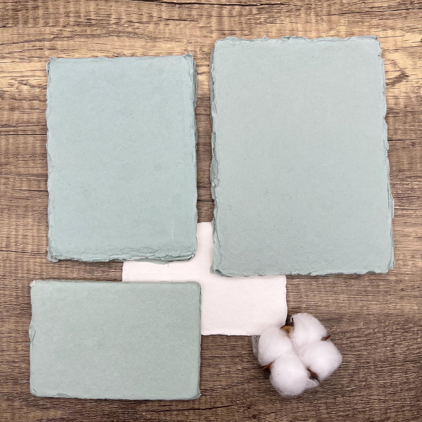 A6 Handmade Cotton Paper, Set of 10 - Premium Quality for Art, Stationery, Weddings - Eco-Friendly, White, Ivory, Sage Green, Beige, Pink