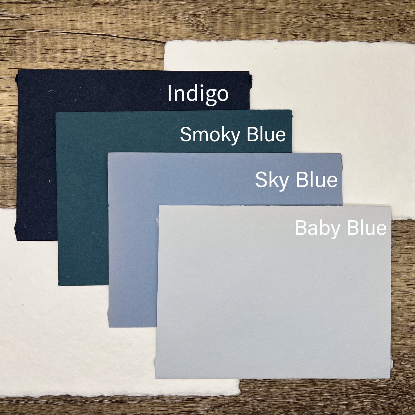 5x7 Handmade Cotton Envelopes, Set of 10 - Premium Envelopes for Stationery, Weddings, Invitations, Save-the-Dates, RSVPs, and more