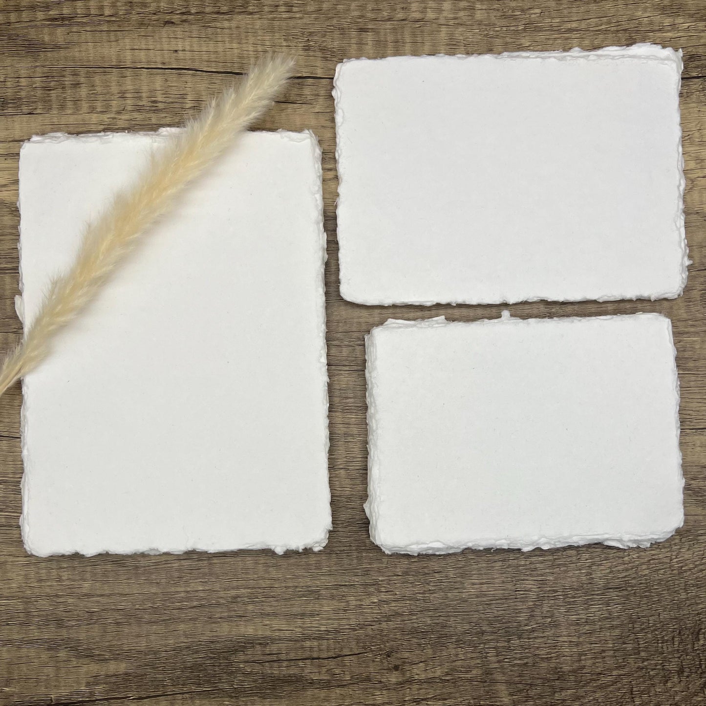 10 Limited Edition Handmade Cotton Parchment Sheets | Deckle Edge Paper for Stationery, Art, and Calligraphy | Cotton Rag | Weddings