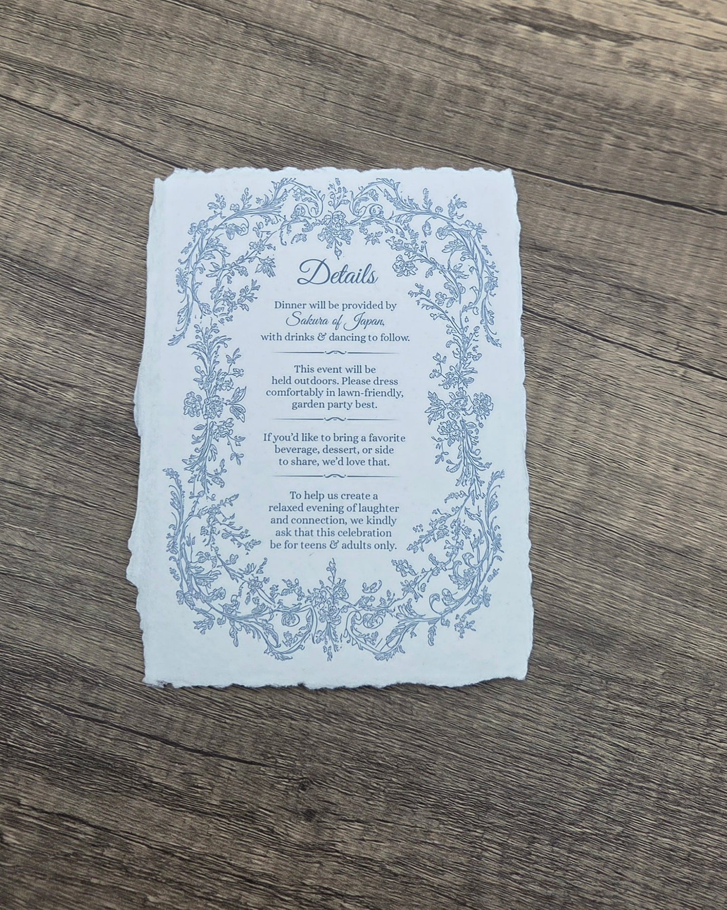 Custom Digital Printing on Handmade Cotton Paper | Wedding Invitations, RSVP Cards & Stationery | Add-On Service
