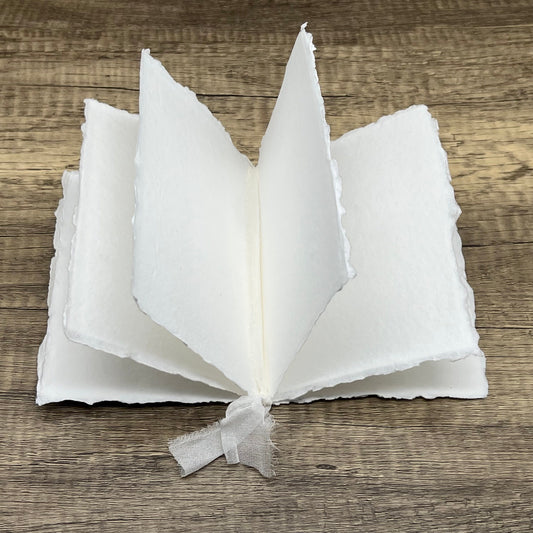 Vow Books - Pair of Elegant Handmade Cotton Vow Books for Weddings - 4 Styles: Gold Embossed, Silver Embossed, Blind Embossed, Blank