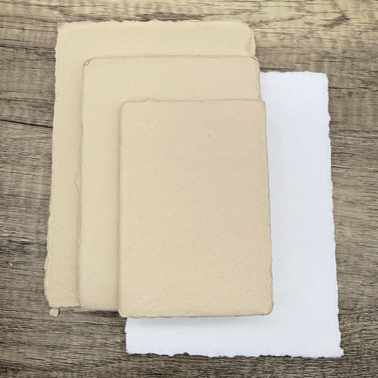 Oat Handmade Cotton Paper (Set of 10)