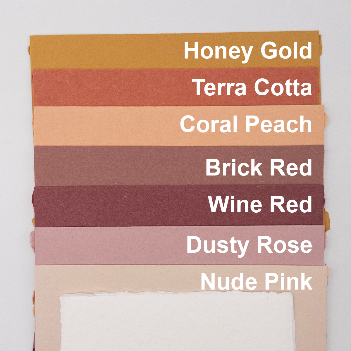 Anniversary Cotton Paper Stationery Set – Handmade Deckle Edge Gold Gilded Note Cards