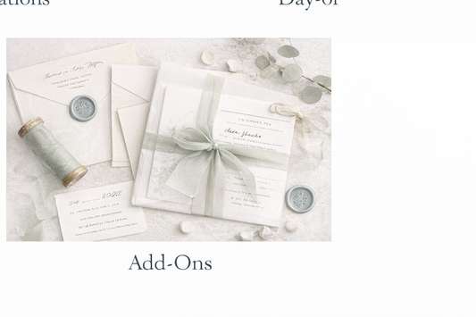 Wedding Journey Add-Ons