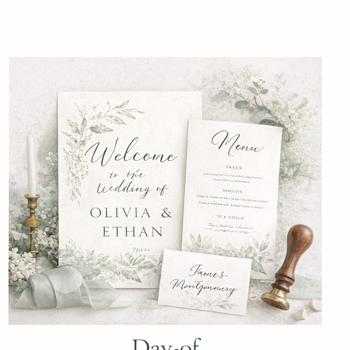 Day-Of Stationery — Wedding Journey