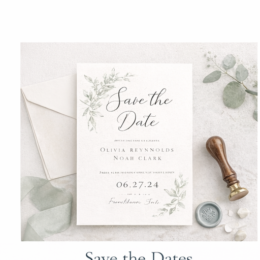 Save the Dates (5x7) - Wedding Journey