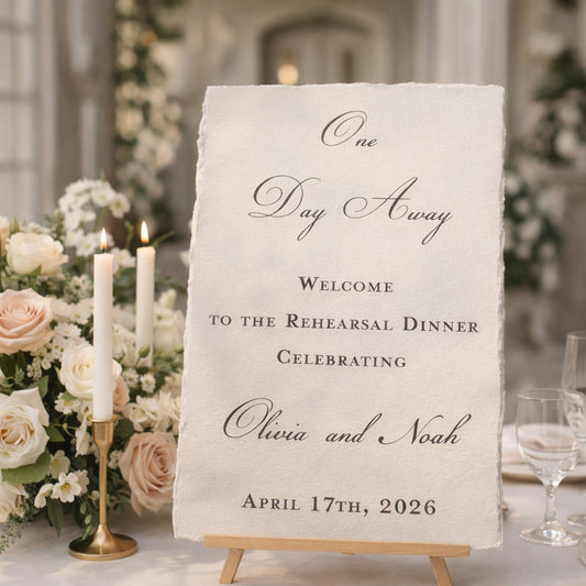 Wedding and Event Sign Printing on Cotton Paper